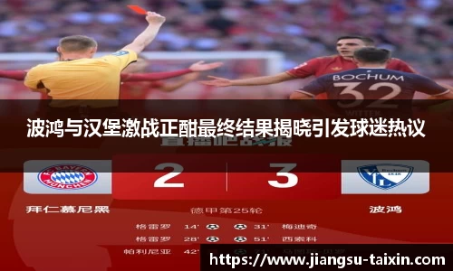 波鸿与汉堡激战正酣最终结果揭晓引发球迷热议